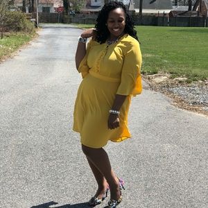 Mustard Eloquii Dress